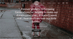 Desktop Screenshot of growinggenerations.com